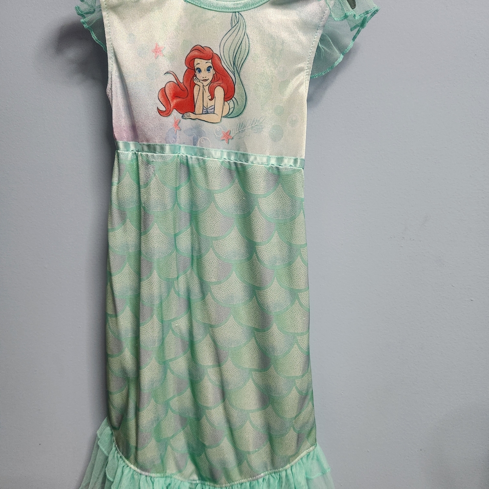 Disney Ariel Little Mermaid Nightgown - Aqua and Red